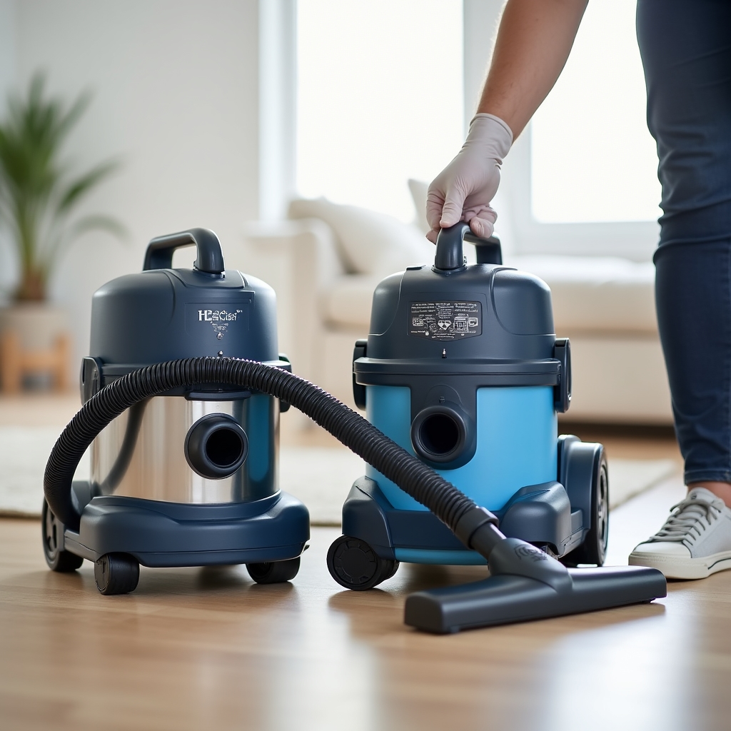 Echipament profesional de aspirare cu filtru HEPA utilizat de Seranto